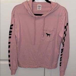 Sold ❣️ VS PINK Long Sleeve Hooded Tee